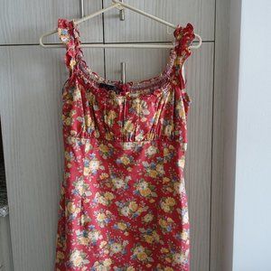 Ralph Lauren Milkmaid Prairie Floral Dress